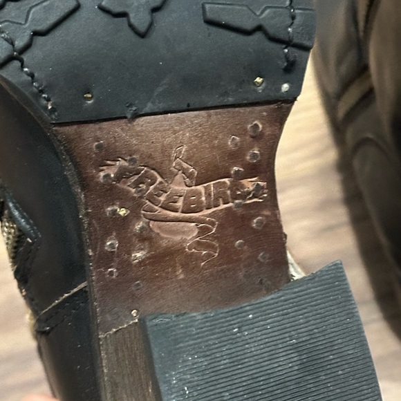 Freebird Carlito Boot in Distressed Black Leather Size 8 - Picture 13 of 16